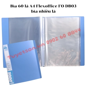 Bìa 60 lá A4 Flexoffice FO-DB03 - bìa nhiều lá