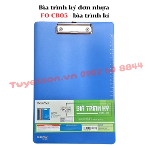 Bìa trình ký đơn nhựa FO-CB05 - bìa trình kí