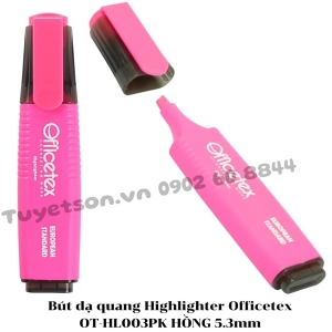 Bút dạ quang Highlighter Officetex OT-HL003PK HỒNG 5.3mm