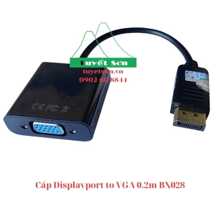 Cáp Displayport to VGA 0.2m BX028