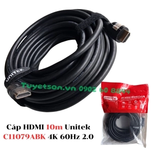 Cáp HDMI 10m Unitek C11079ABK 4K 60Hz 2.0