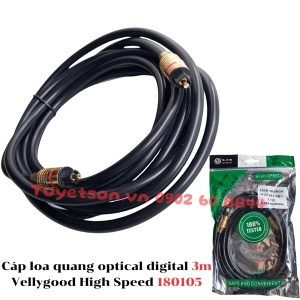 Cáp loa quang optical digital 3m Vellygood High Speed 180105