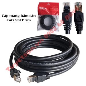 Cáp mạng bấm sẵn Cat7 SSTP 5m Unitek C1812EBK