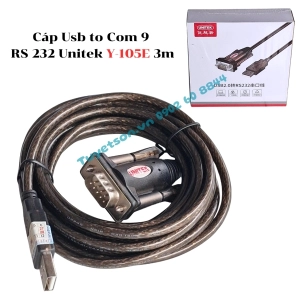 Cáp Usb to Com 9 RS 232 Unitek Y-105E 3m