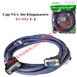 Cáp VGA 3m Kingmaster KV402 3+4