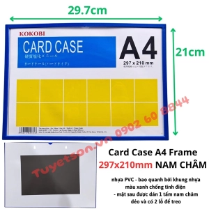 Card Case A4 Frame 297x210mm NAM CHÂM - bìa nhựa cứng đựng tài liệu A4 nam châm có khung