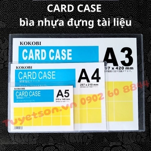 CARD CASE A5 210x148mm- bìa nhựa đựng tài liệu A5