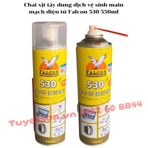 Chai xịt tẩy dung dịch vệ sinh main mạch điện tử Falcon 530 550ml