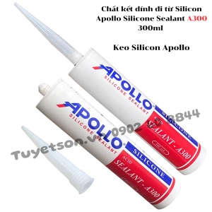 Chất kết dính đi từ Silicon-Apollo Silicone Sealant A300 300ml - Keo Silicon Apollo