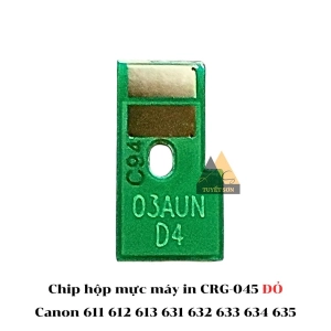 Chip hộp mực máy in CRG-045 ĐỎ Canon 611 612 613 631 632 633 634 635