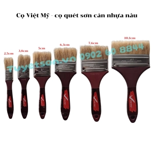 Cọ Việt Mỹ - cọ quét sơn cán nhựa nâu