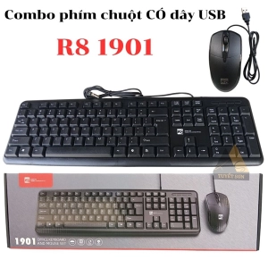 Combo phím chuột CÓ dây R8 1901 USB