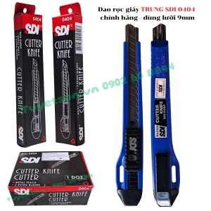 Dao rọc giấy TRUNG SDI 0404 chính hãng - dùng lưỡi 9mm
