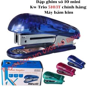 Dập ghim số 10 mini Kw-Trio 5103T chính hãng - Máy bấm kim