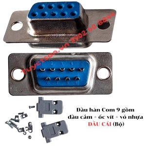Đầu hàn Com 9 gồm đầu cắm + ốc vít + vỏ nhựa ĐẦU CÁI