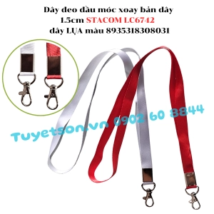 Dây đeo đầu móc xoay bản dây 1.5cm STACOM LC6742 - dây LỤA màu 8935318308031