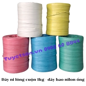 Dây ni lông cuộn 1kg - dây bao nilon ống