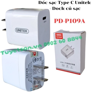 Đốc sạc Type C Unitek PD-P109A - Dock củ sạc
