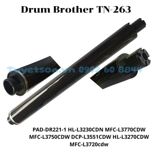 Drum Brother TN-263 PAD-DR221-1 HL-L3230CDN MFC-L3770CDW MFC-L3750CDW DCP-L3551CDW HL-L3270CDW MFC-L3720cdw