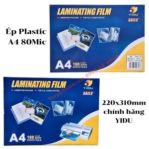 Ép Plastic A4 80Mic 220x310mm - chính hãng YIDU