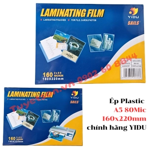 Ép Plastic A5 80Mic 160x220mm - chính hãng YIDU