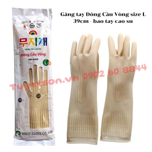 Găng tay Đông Cầu Vòng size L 39cm - bao tay cao su
