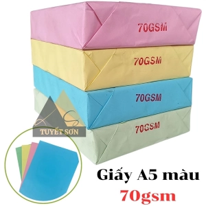 Giấy A5 màu 70gsm