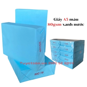 Giấy A5 màu 80gsm