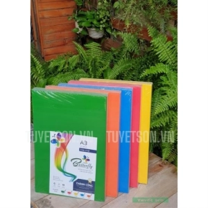 Giấy bìa màu MỸ A3 khổ lớn 250Gsm 32x48cm - bìa màu mỹ F3