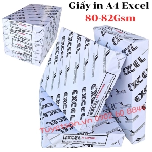 Giấy in A4 Excel 80-82Gsm