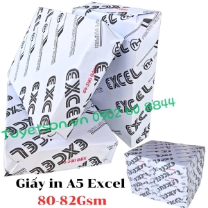 Giấy in A5 Excel 80-82Gsm