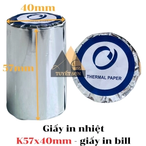 Giấy in nhiệt K57x40mm - giấy in bill