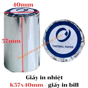 Giấy in nhiệt K57x40mm - giấy in bill K57x38mm