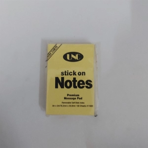 Giấy Note 3x2 vàng UNC (4,9x7,6cm)