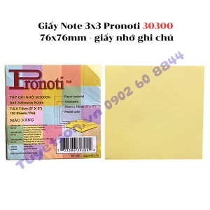 Giấy Note 3x3 Pronoti 30300 76x76mm - giấy nhớ ghi chú