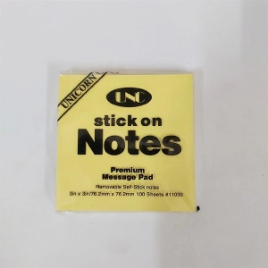 Giấy Note 3x3 vàng UNC (7,6x7,6cm)