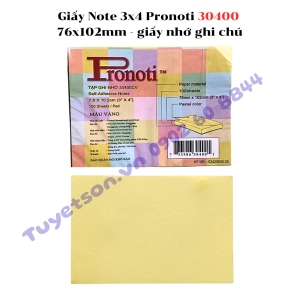 Giấy Note 3x4 Pronoti 30400 76x102mm - giấy nhớ ghi chú