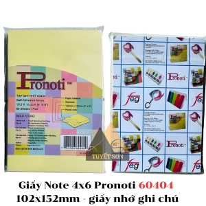 Giấy Note 4x6 Pronoti 60404 102x152mm - giấy nhớ ghi chú