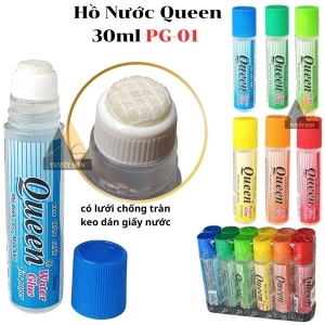 Hồ Nước Queen 30ml PG-01 có lưới chống tràn - keo dán giấy nước