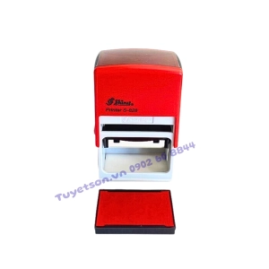 Hộp dấu lật tự động Shiny S-828 33x56mm dấu đã bao gồm nội dung khách yêu cầu