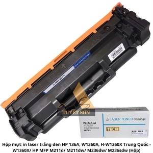 Hộp mực in laser trắng đen HP 136A, W1360A, H-W1360X 2.600 trang
