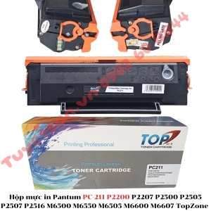 Hộp mực in Pantum PC-211 P2200 M6500 TopZone - Toner cartridge Pantum TL-412K PD-219