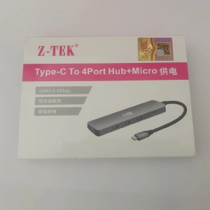 HUB 4P Type C to USB 3.0 Ztek ZY318