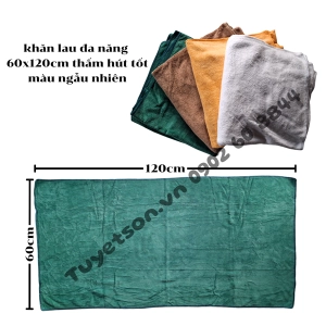 khăn lau đa năng 60x120cm thắm hút tốt - màu ngẫu nhiên