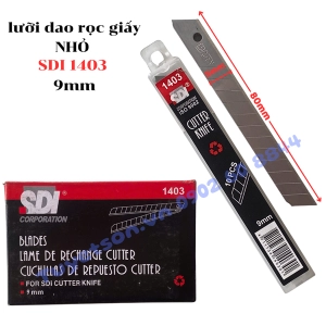 Lưỡi dao rọc giấy NHỎ SDI 1403 9mm