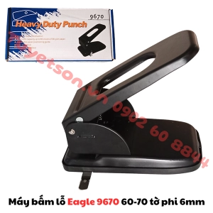 Máy bấm lỗ Eagle 9670 2 lỗ 60-70 tờ phi 6mm
