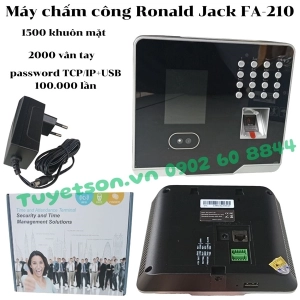 Máy chấm công Ronald Jack FA-210 1500 khuôn mặt 2000 vân tay password TCP/IP+USB 100.000 lần