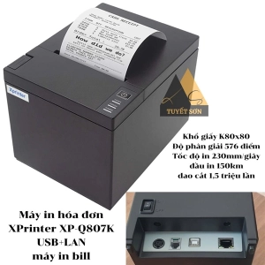 Máy in hóa đơn XPrinter XP-Q807K USB+LAN - máy in bill