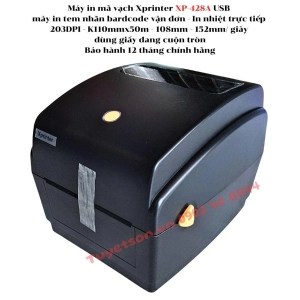 Máy in mã vạch Xprinter XP-428A USB - máy in tem nhãn bardcode vận đơn
