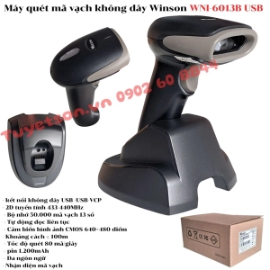 Máy quét mã vạch không dây Winson WNI-6013B USB
